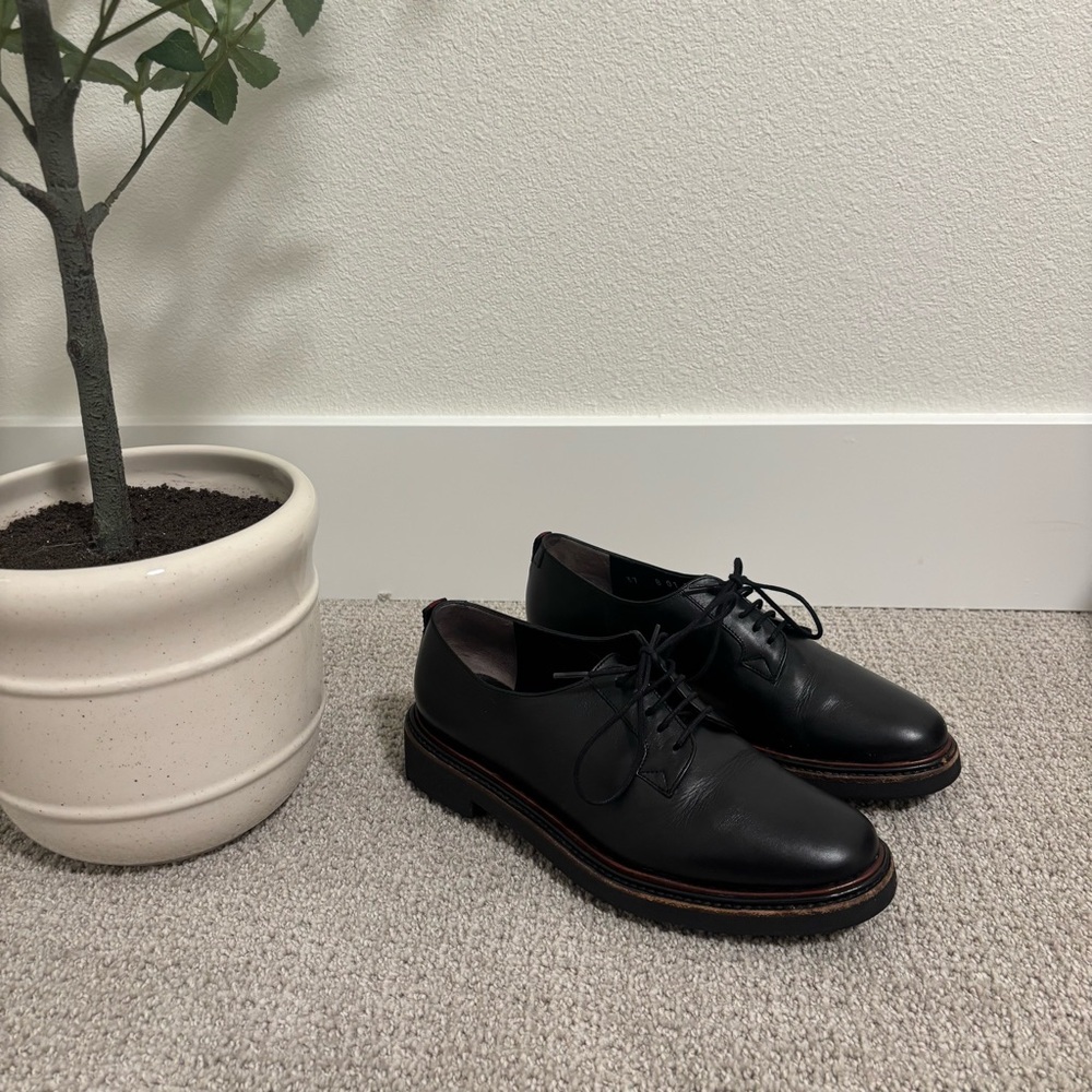 Robert Clergerie Black Derbies